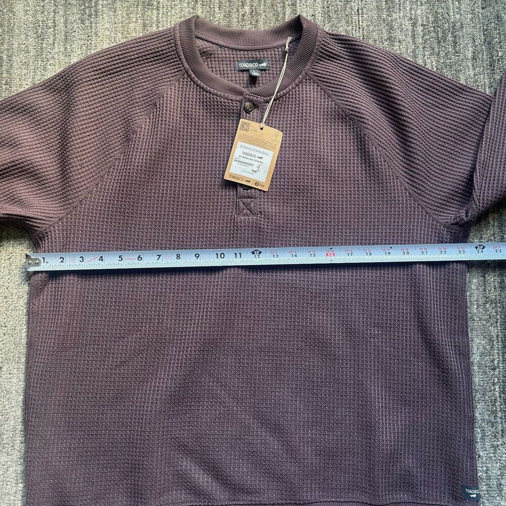 Toad & Co Men's Bitterroot Long Sleeve Henley L NWT - Picture 9 of 9